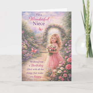 For a Wonderful Niece Birthday Card
