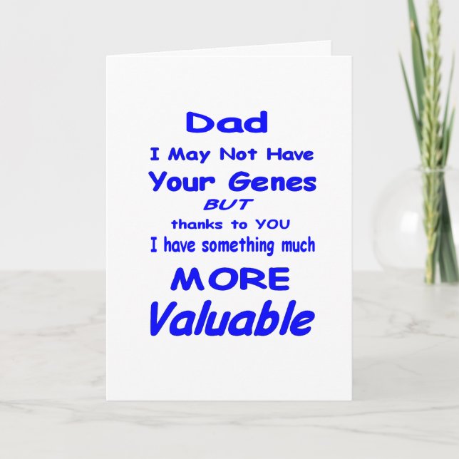For Adopted Dads Card (Front)