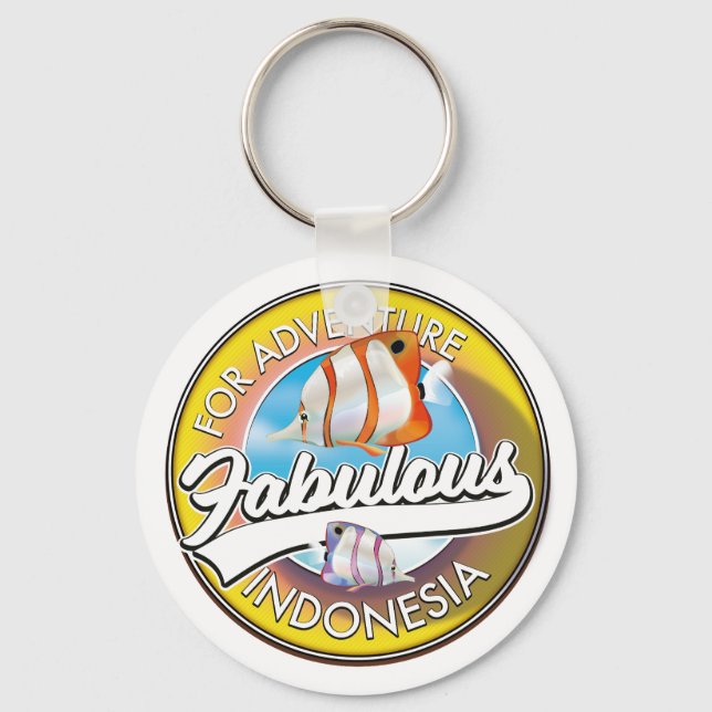 For Adventure Fabulous Indonesia logo Key Ring (Front)
