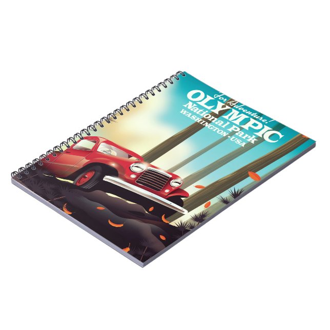 For Adventure! Olympic national park Washington. Notebook (Left Side)