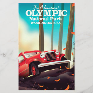 For Adventure! Olympic national park Washington. Stationery