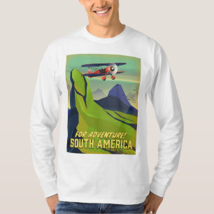 For Adventure, South America travel poster Giant C T-Shirt