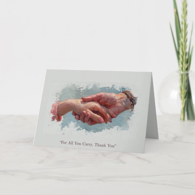 For All You Carry, Thank You – Caregiver Support  Card (Front)