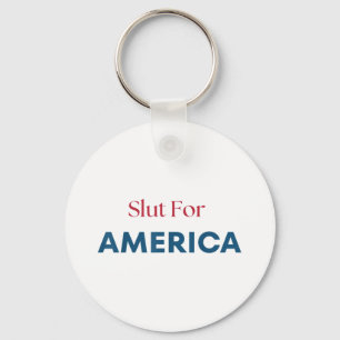 For America 4th Of July Patriotic Key Ring