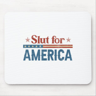 For America Funny 4th Of July Shirt For Men Women Mouse Mat