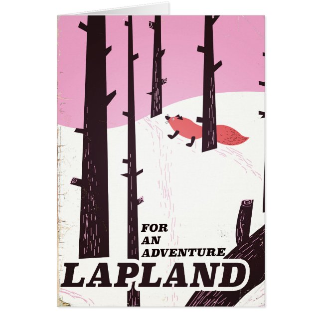 For an adventure Lapland vintage poster (Front)