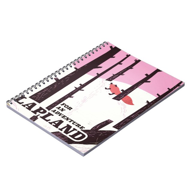 For an adventure Lapland vintage poster Notebook (Left Side)