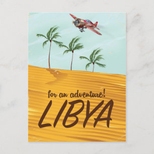 For an Adventure! Libya travel poster Postcard