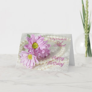 For an aunt, a birthday card with daisies