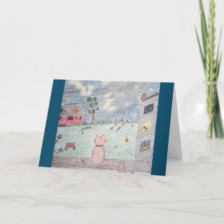 For Any Cat Lover - "Starry Night" Card