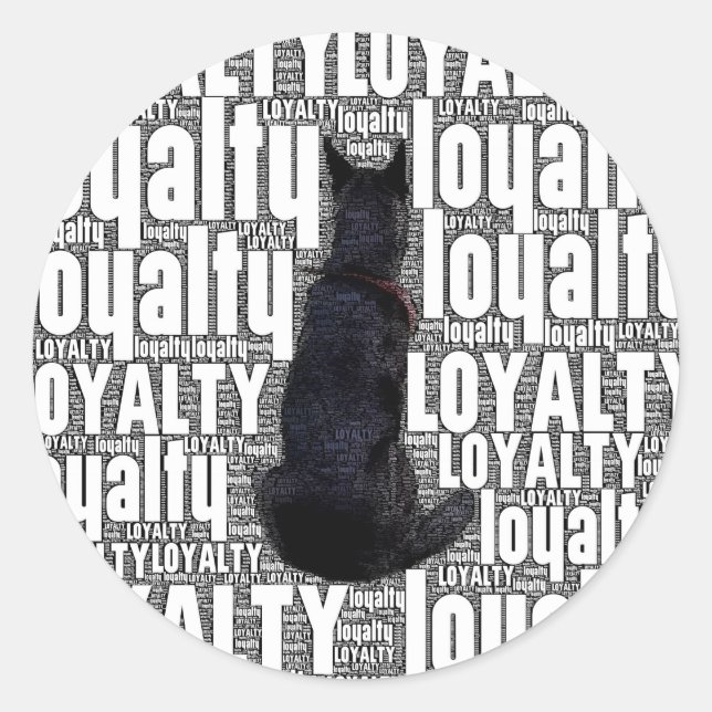 For Any Lover Of Our Loyal Fur Babies  Classic Round Sticker (Front)