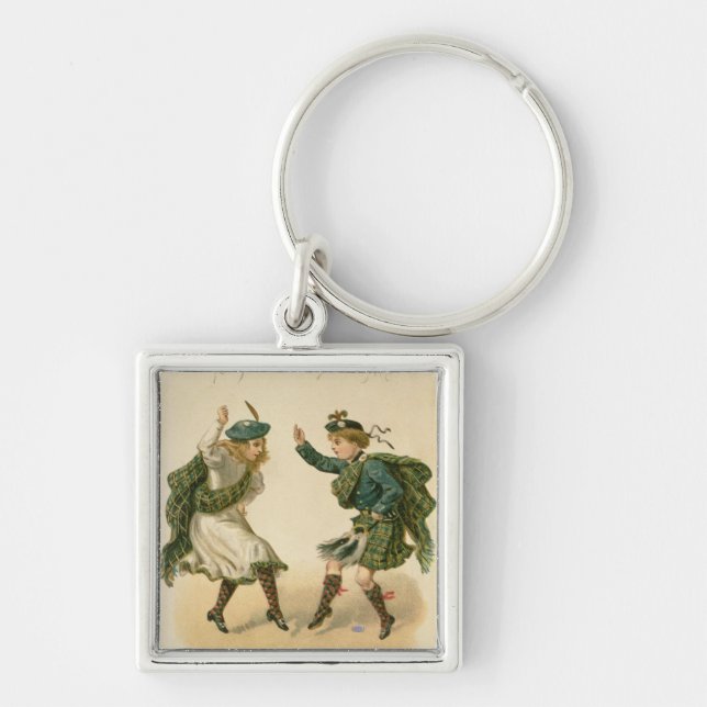 For Auld Lang Syne - A Right Merry Christmas' Key Ring (Front)