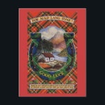 For Auld Lang Syne, Good Luck Postcard<br><div class="desc">Vintage style Scottish Greetings For AUld Lang Syne,  Good Luck,  Royal Stewart Tartan</div>