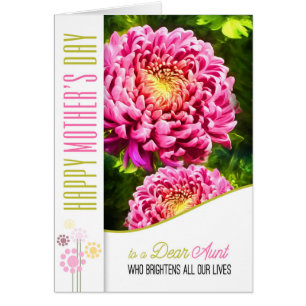 for Aunt on Mother's Day Pink Dahlia Garden