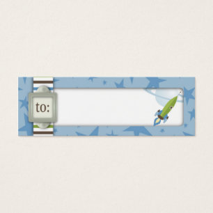 For Baby Boy Skinny Gift Tag
