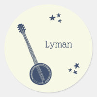 For Banjo Players Navy Blue Personalised