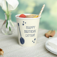 For Banjo Players Navy Blue Personalised Party