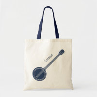 For Banjo Players Navy Blue Personalised