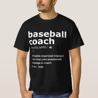 For baseball coach and coaches gift present T-Shirt