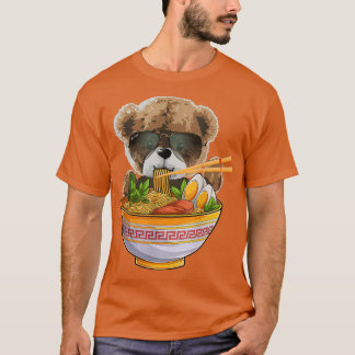 For Bear Lover & Japanese Food, Cute Kawaii Ramen T-Shirt