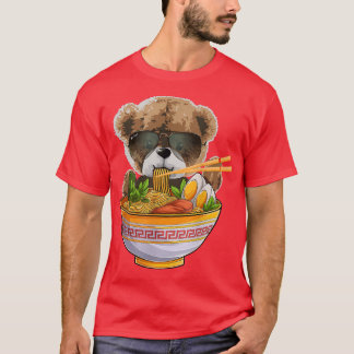 For Bear Lover & Japanese Food, Cute Kawaii Ramen  T-Shirt