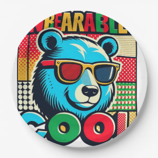 For bear lover paper plate