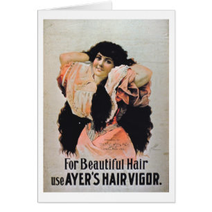 'For Beautiful Hair Use Ayer's Hair Vigour'