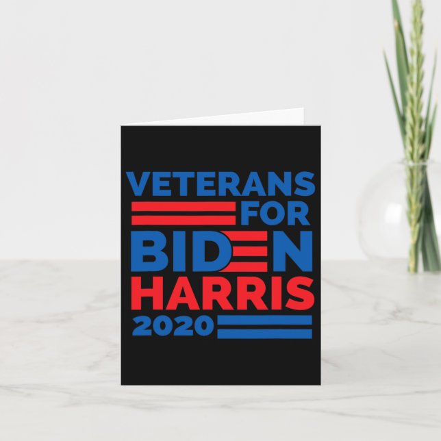 For Biden Harris 2020  Card (Front)