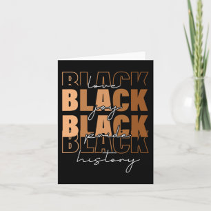 For Black Women Black History Month Retro Card