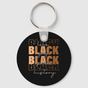 For Black Women Black History Month Retro Key Ring