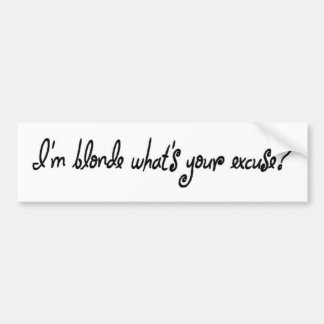 FOR BLONDES BUMPER STICKER
