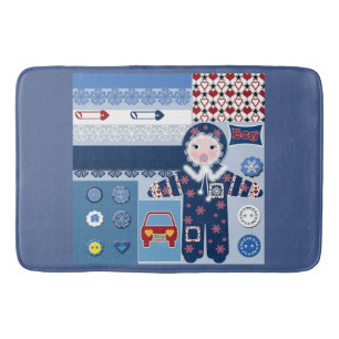 For boy bath mat