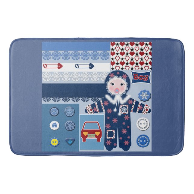 For boy bath mat (Front)