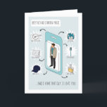 For Boyfriend Funny Starter Pack Birthday Card<br><div class="desc">Funny Boyfriend starter pack happy birthday card. Exclusive design to the Green Elephant Cards brand.</div>