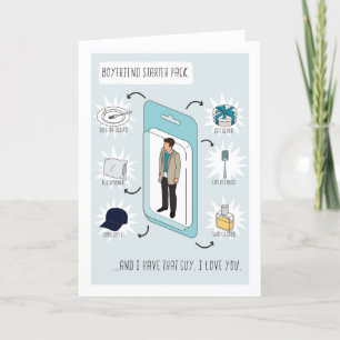 For Boyfriend Funny Starter Pack Birthday Card