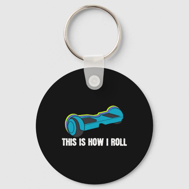 For Boys Funny Birthday Gift Hover Board  Key Ring (Front)