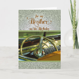 For Brother on His Birthday Classic Car Card
