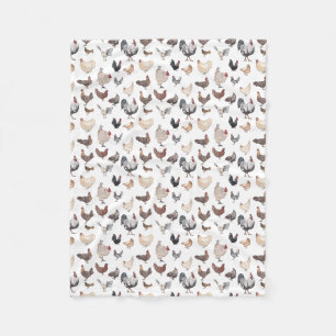 For Chicken Lovers Fleece Blanket