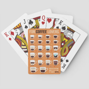 For Coffee Lovers Foamed Coffee Playing Cards