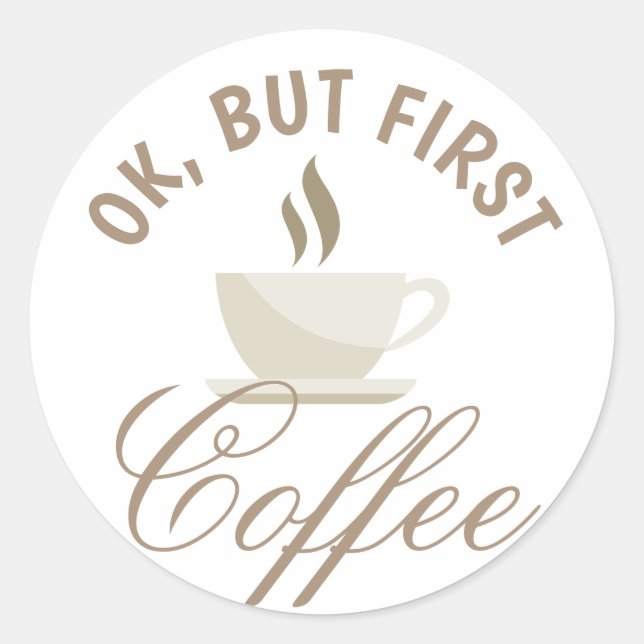 For coffee lovers Sticker (Front)