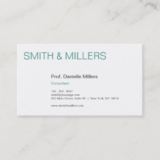 For Consultants Business Card