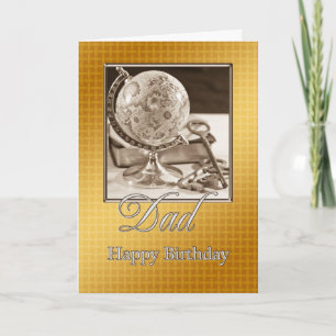 For Dad, a traditional birthday card
