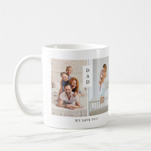 For Dad Modern Two Photo Grid Coffee Mug