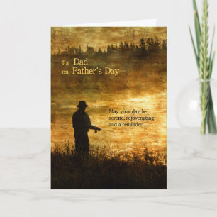 for Dad on Father's Day Fishing Card