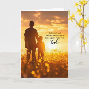 for Dad on His Birthday Sunny Meadow Card