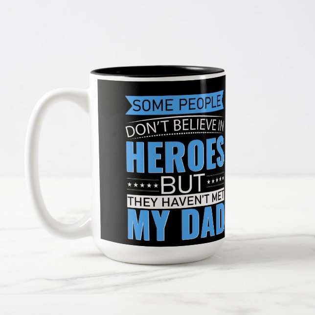 For Dad  Two-Tone Coffee Mug (Left)