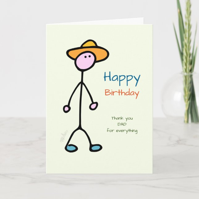 For Daddy! Happy birthday! Card (Front)