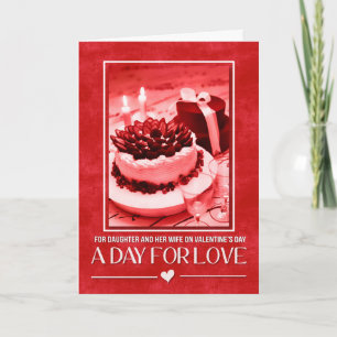 for Daughter and Her Wife on Valentine's Day Holiday Card