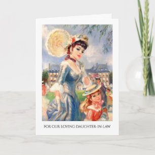 For Daughter-in-Law on Mother's Day Fine Art Card