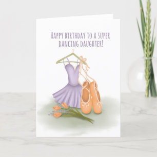 For Daughter lilac ballet Birthday Card